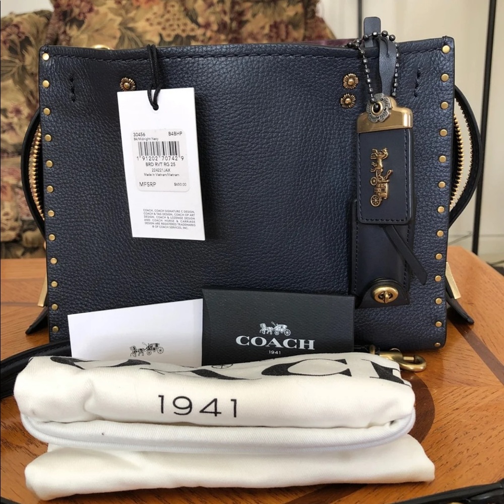 🔵 Coach Rogue 25 Midnight Navy 🔵